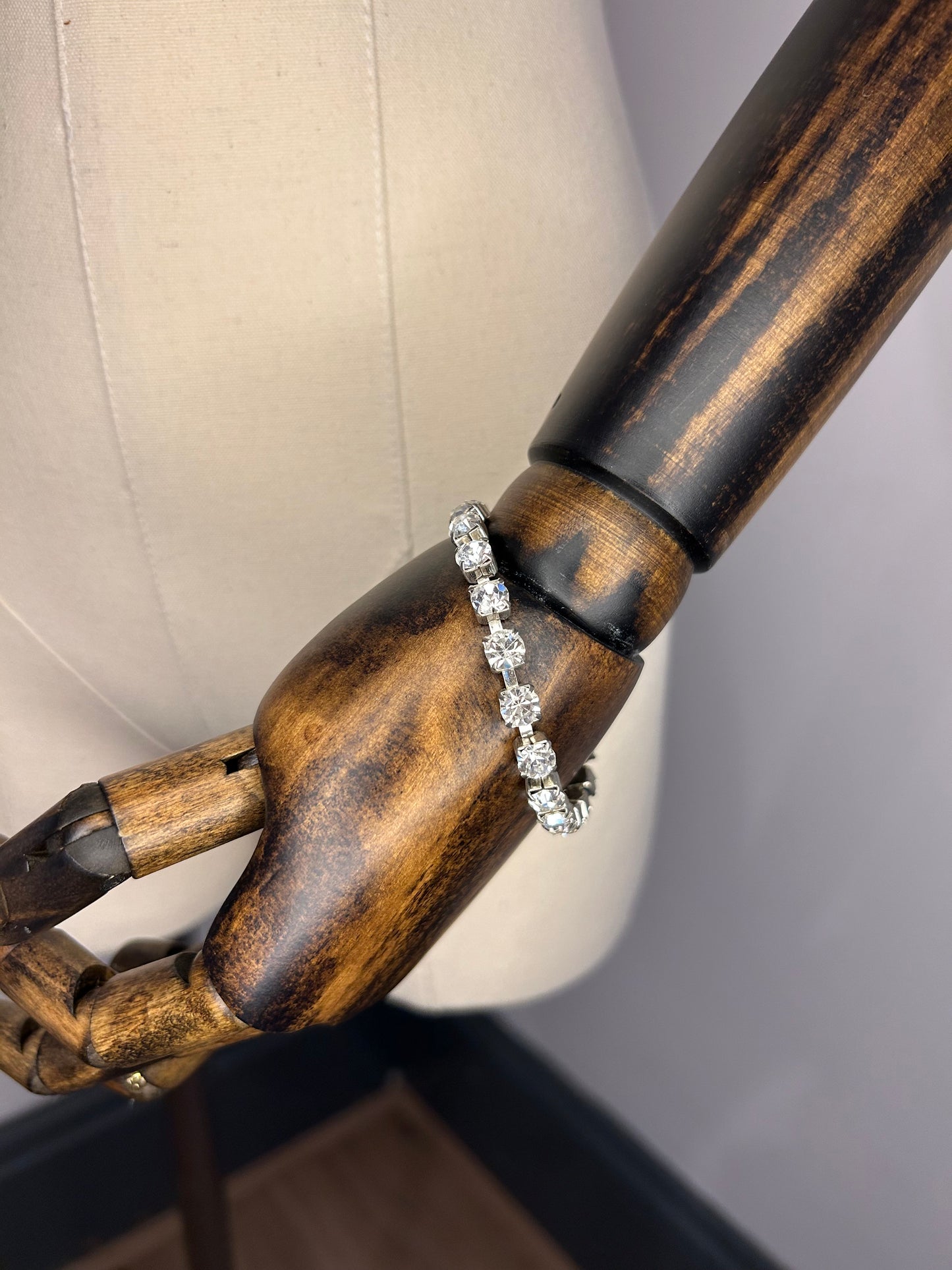 Large Diamanté bracelet