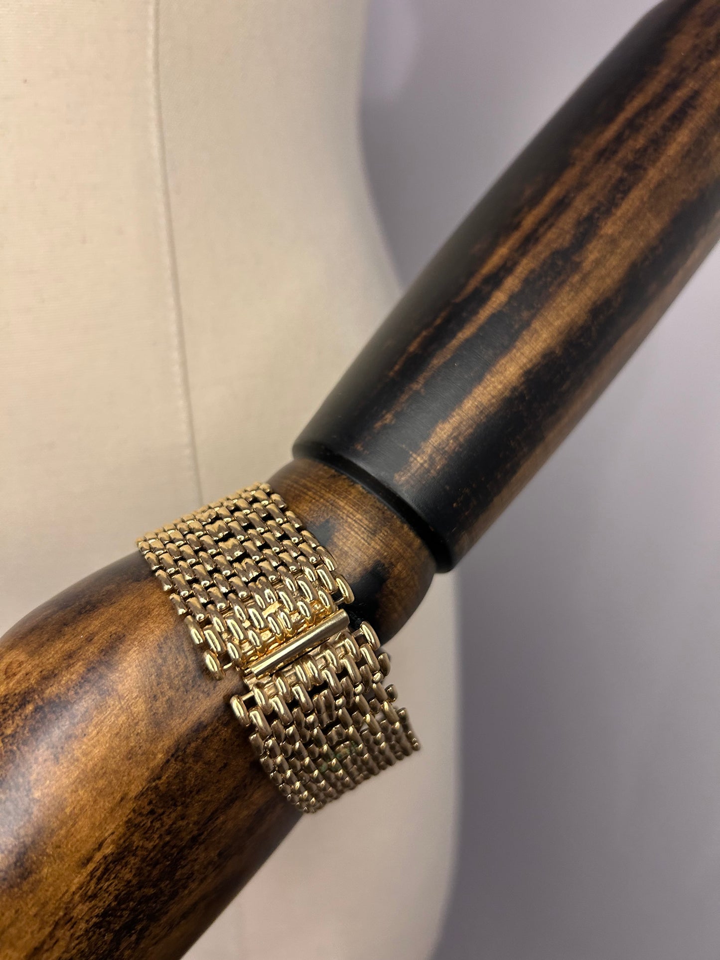 Statement Gold Tone Chain Link Bracelet