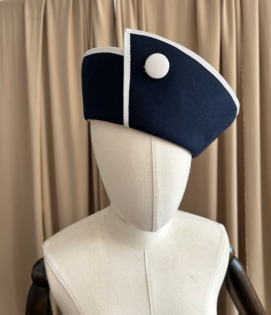 Navy and White Hat