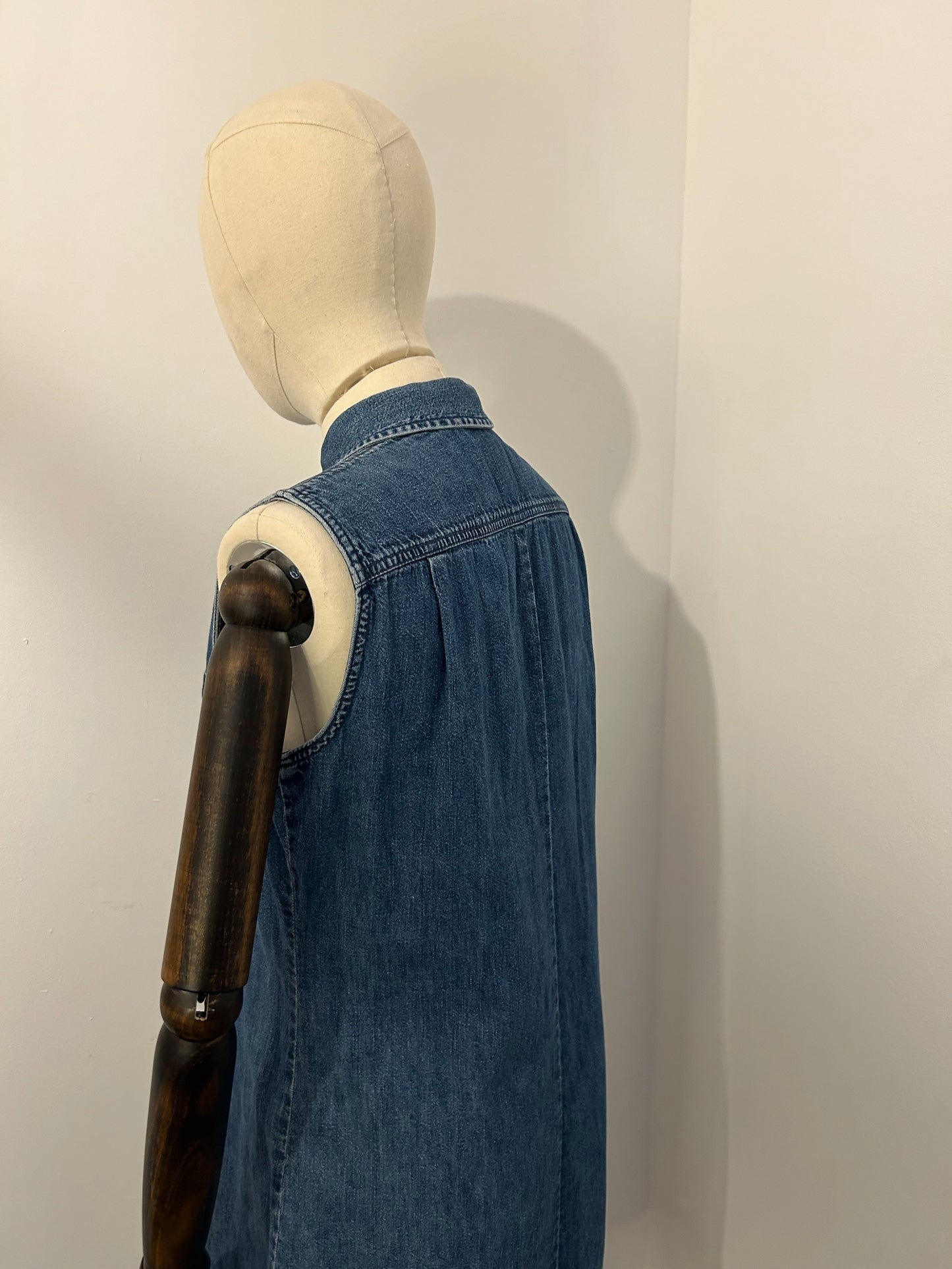 Sleeveless Denim Dress