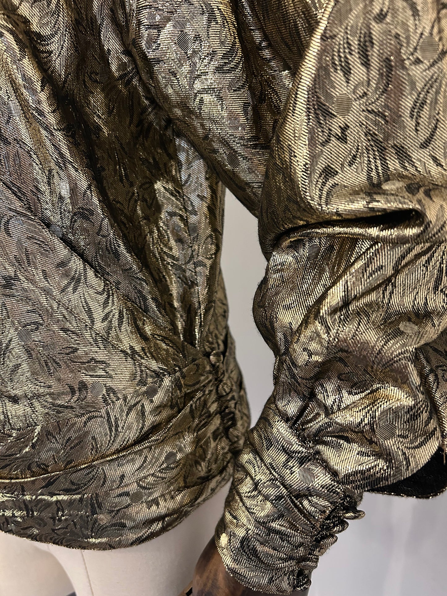 Statement Gold Lamè Blouse