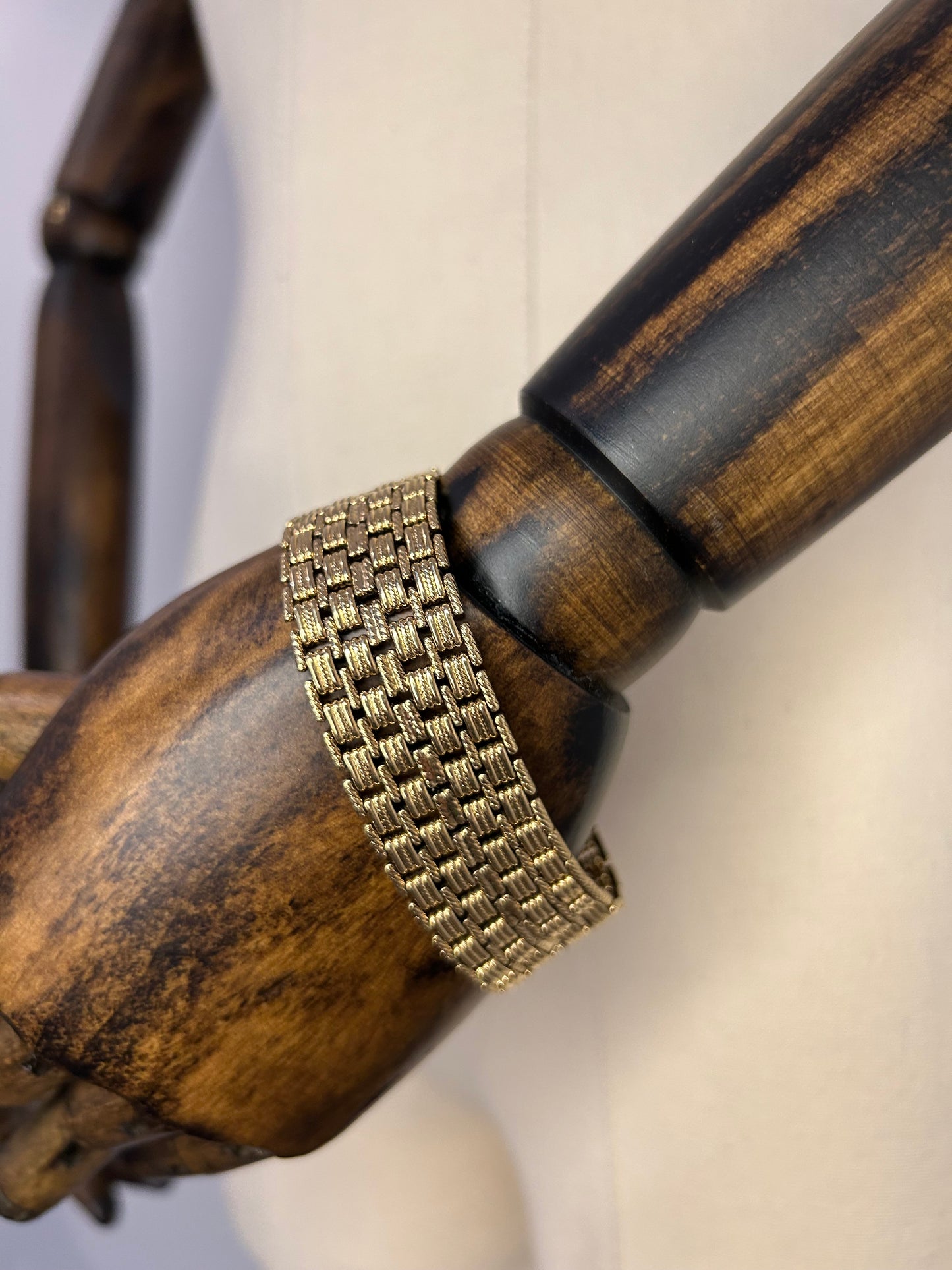 Statement Gold Tone Chain Link Bracelet