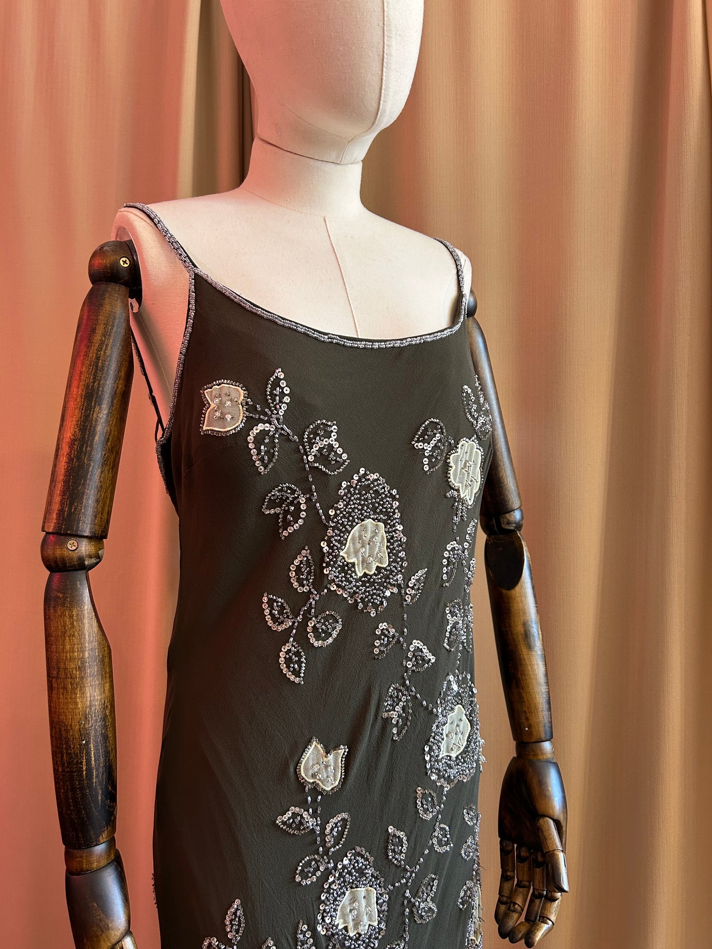 Green Embellished Gown