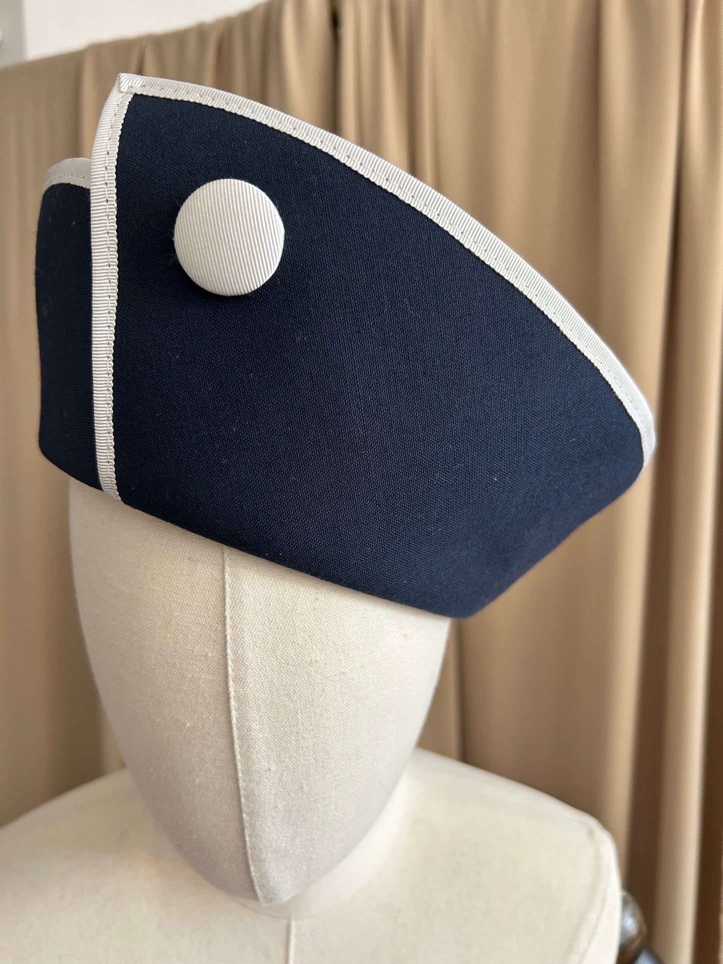 Navy and White Hat