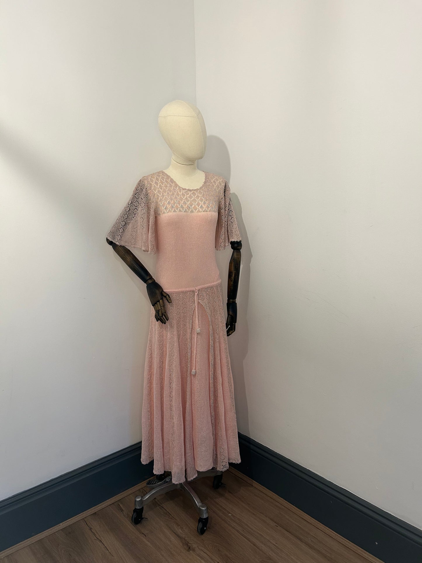 Baby Pink Metalic Dress