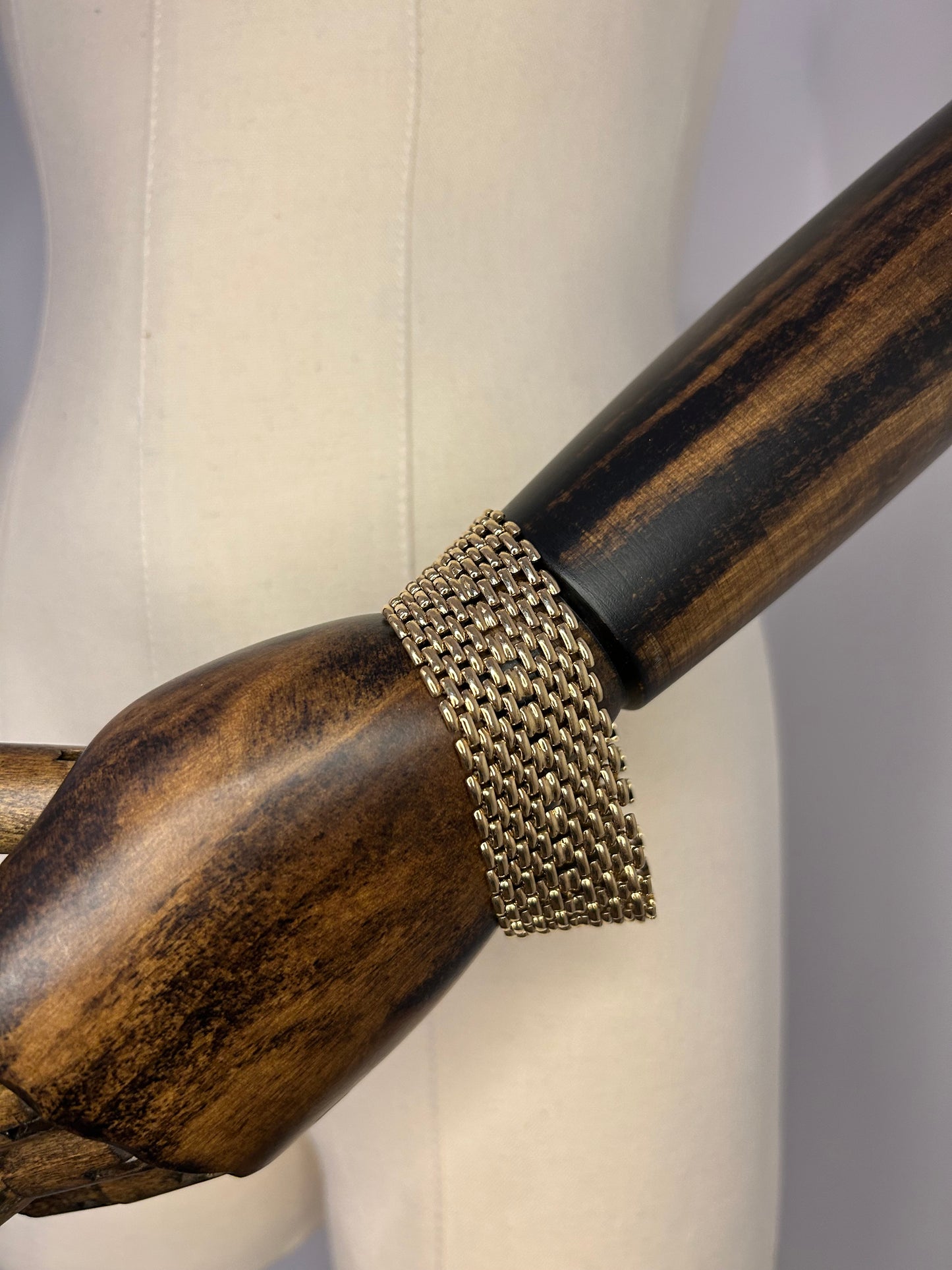 Statement Gold Tone Chain Link Bracelet