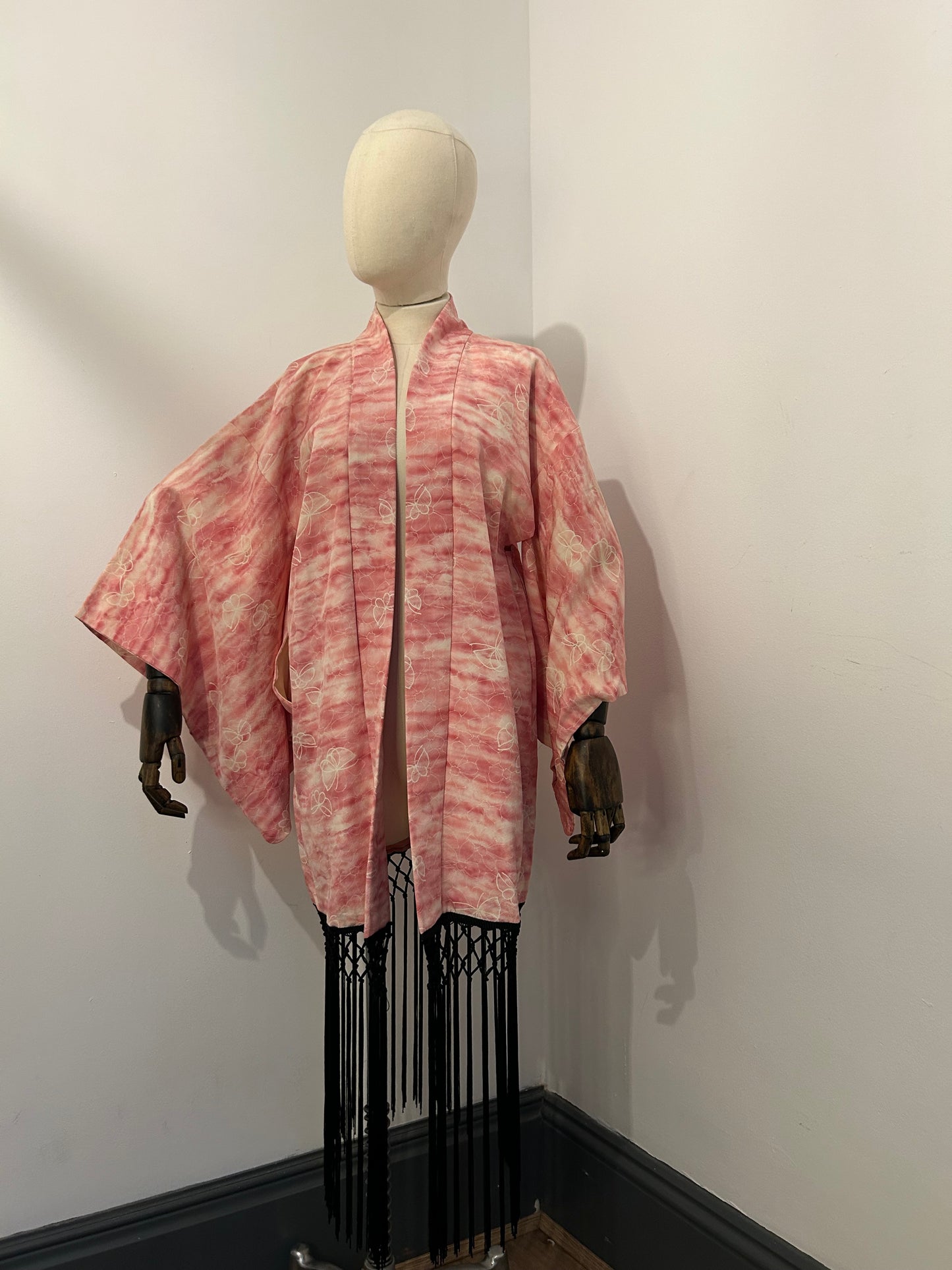Pink Fringed Haori