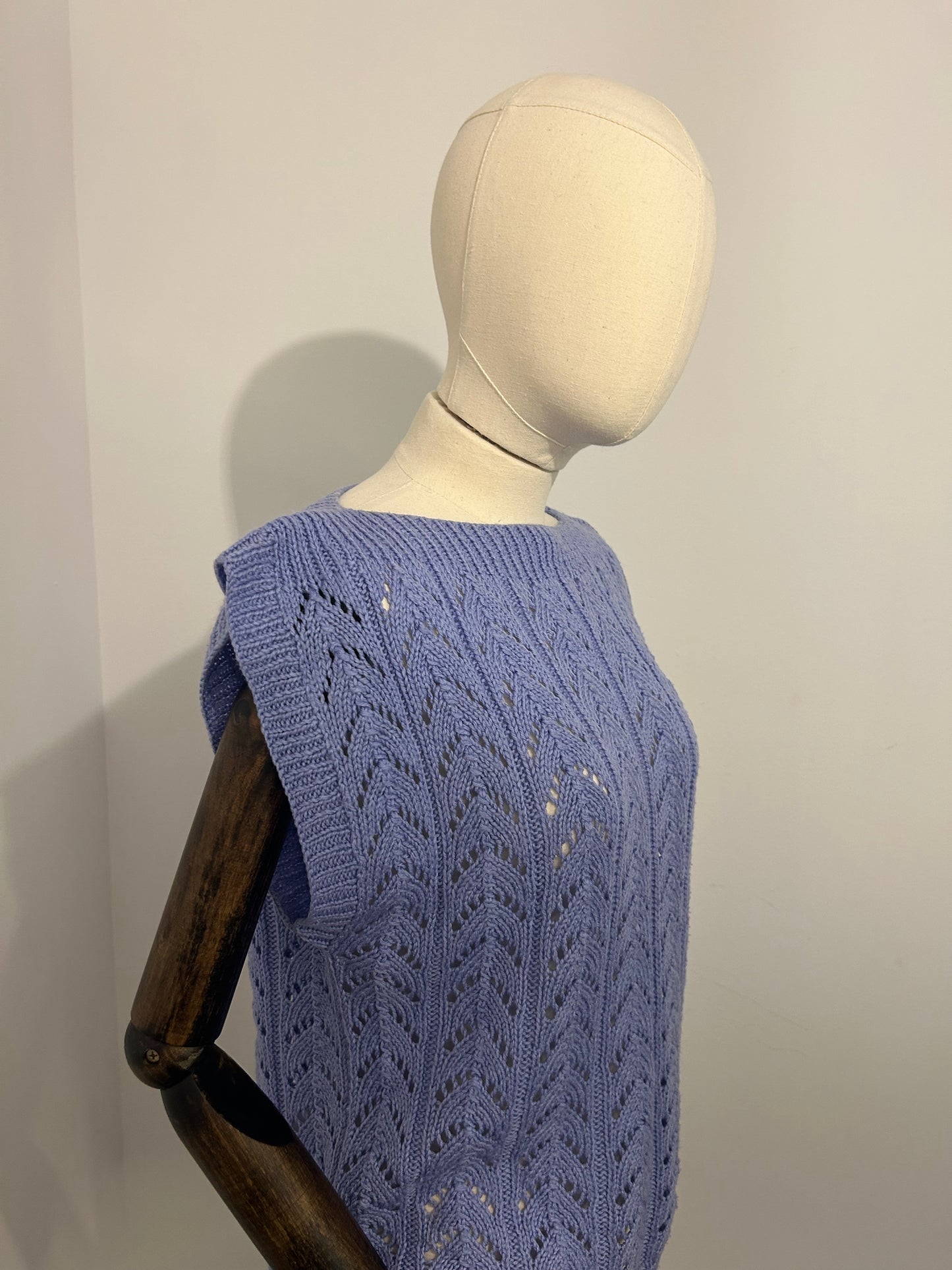 Lilac Hand Knitted Tank