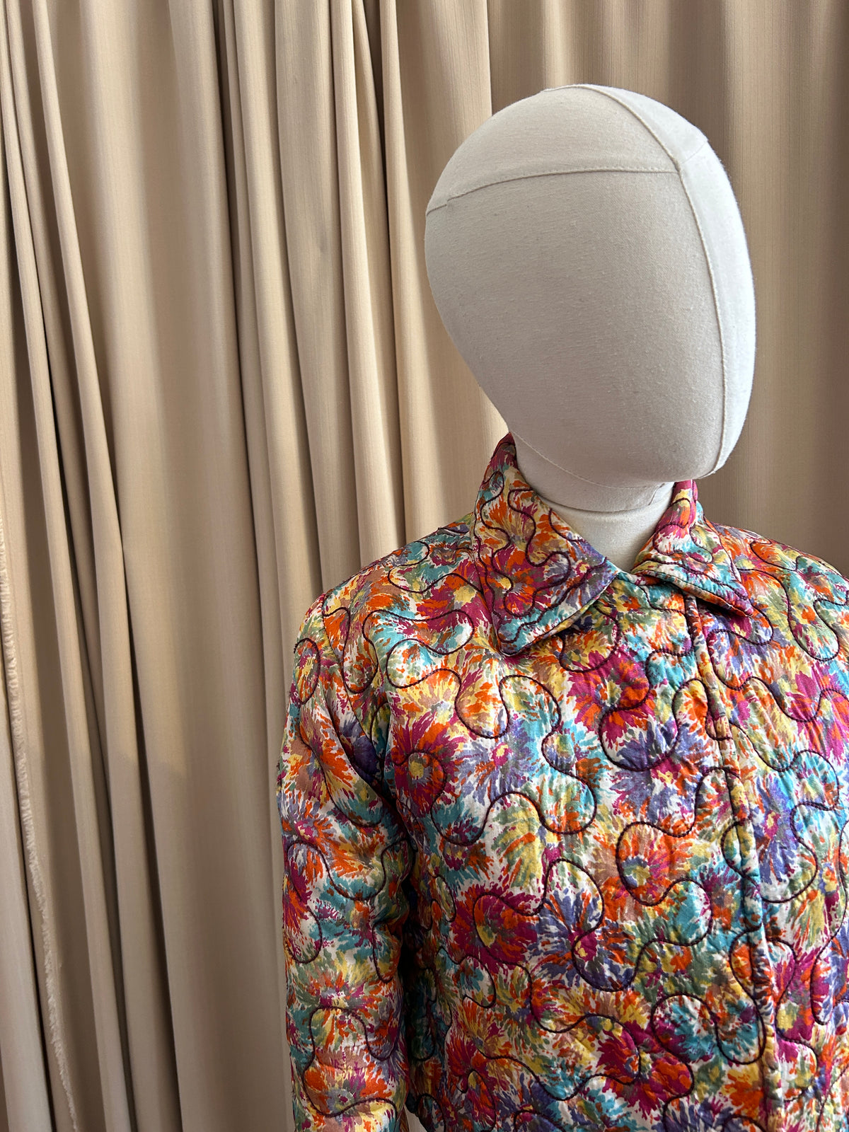 30s Quilted Multicolour Jacket