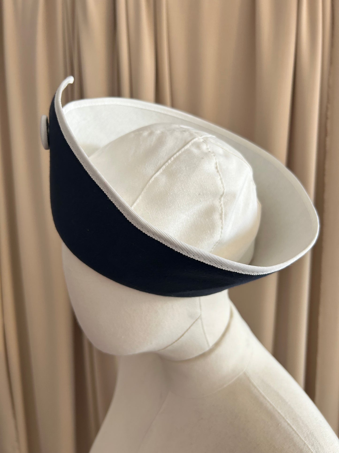 Navy and White Hat