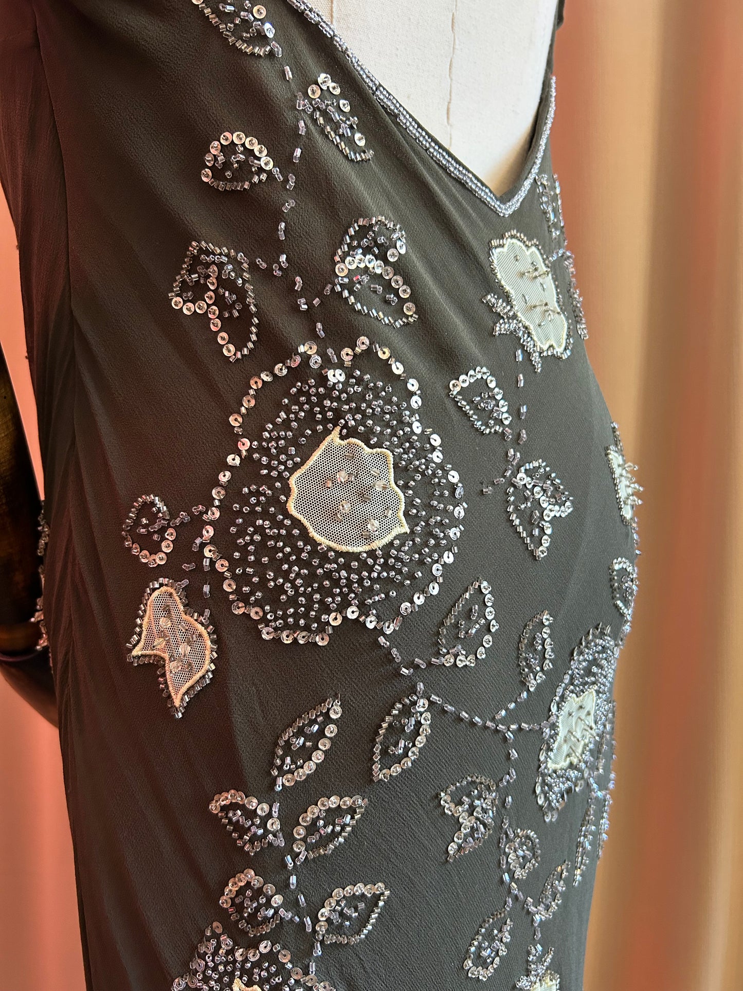 Green Embellished Gown