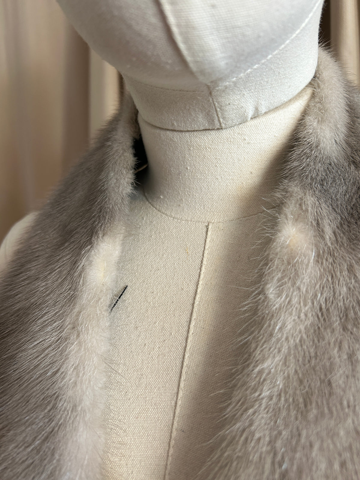 Grey Mink Collar