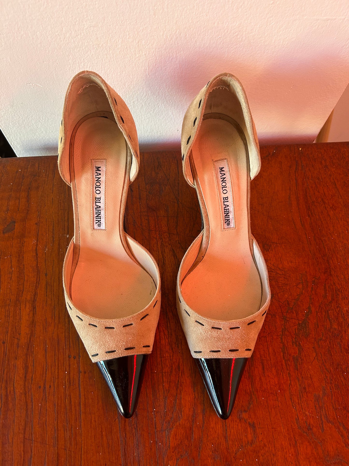 Manolo Blahnik Suede Heels