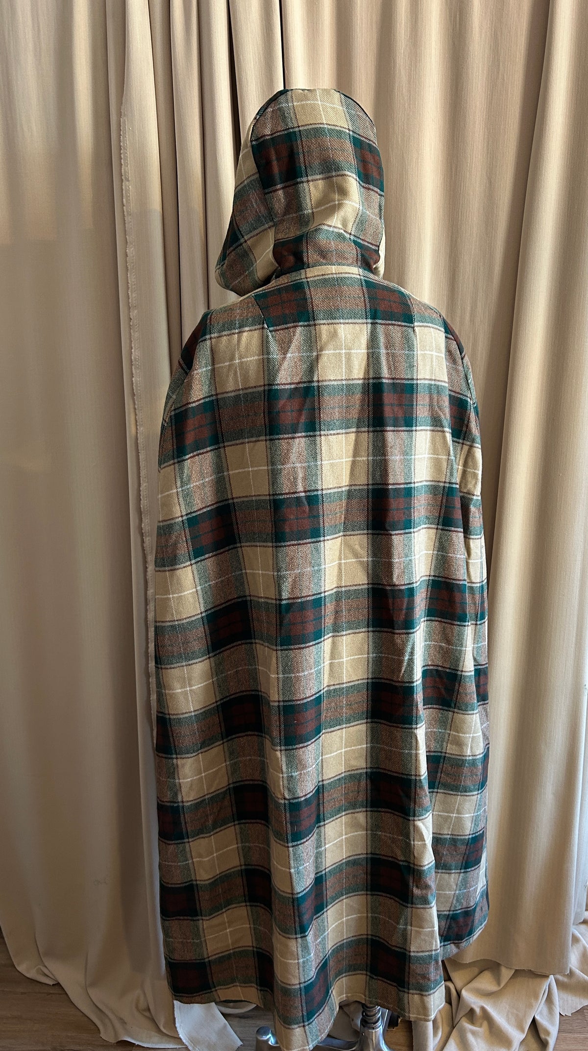 Wool Check Cape