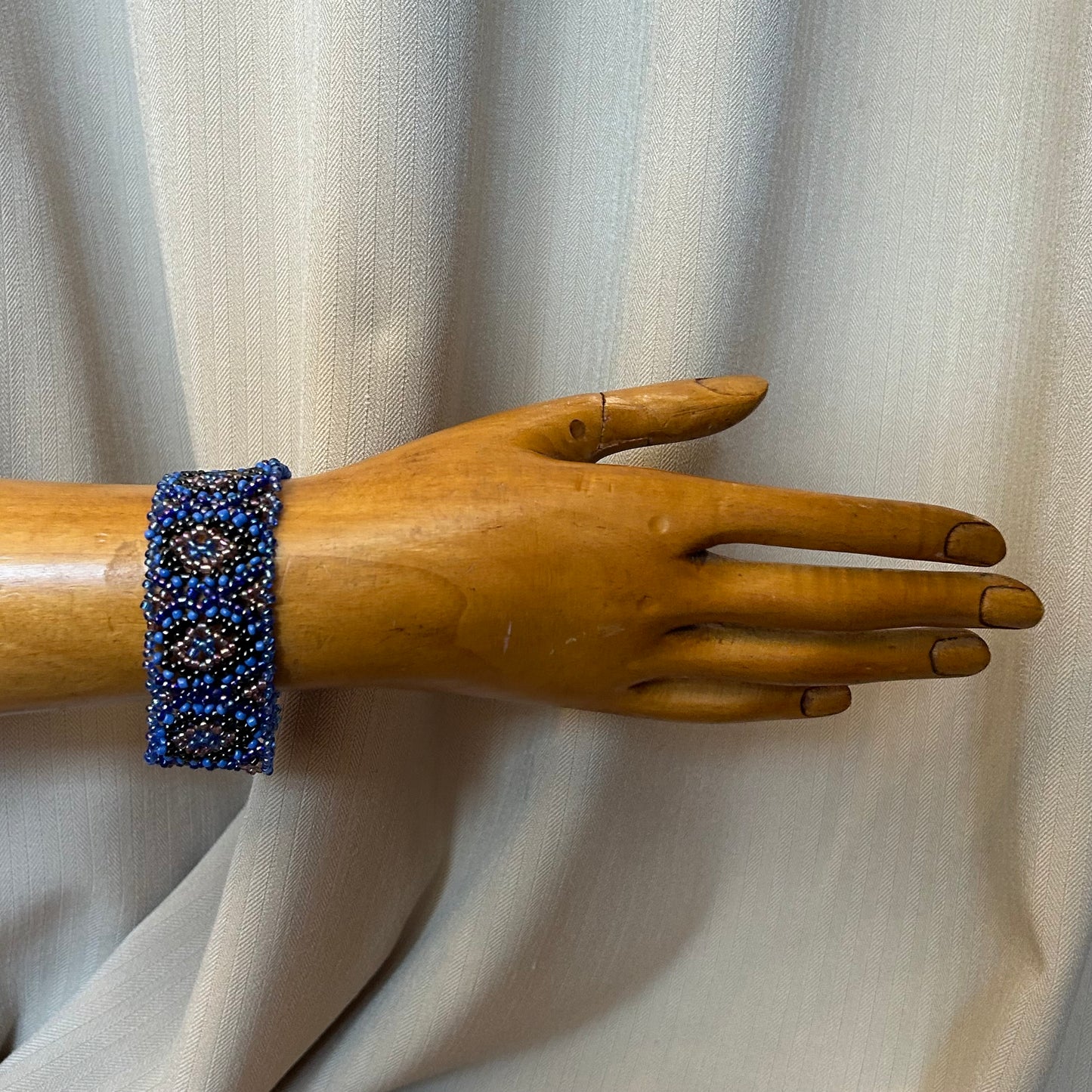 Blue Beaded Bracelet