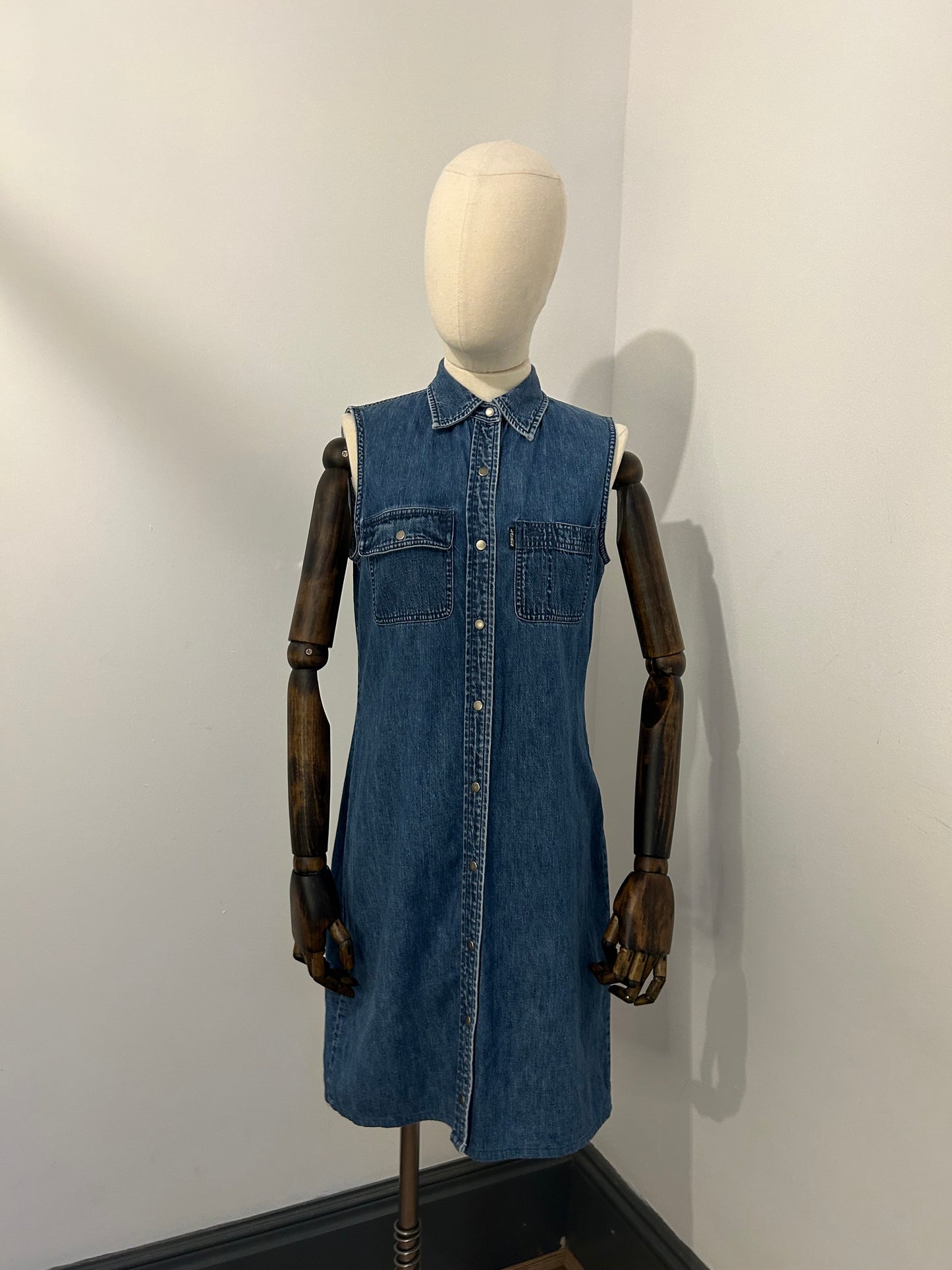 Sleeveless Denim Dress