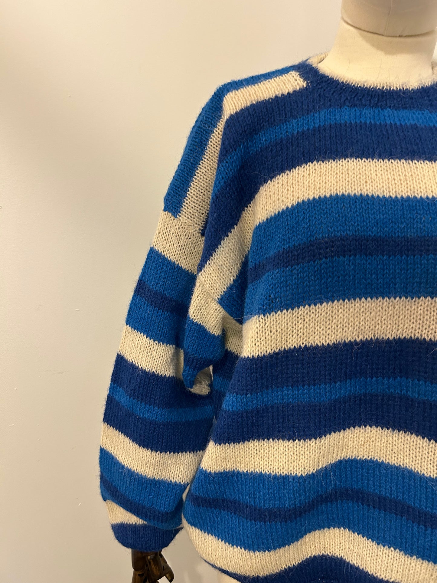 Blue Stripe Knitted Jumper