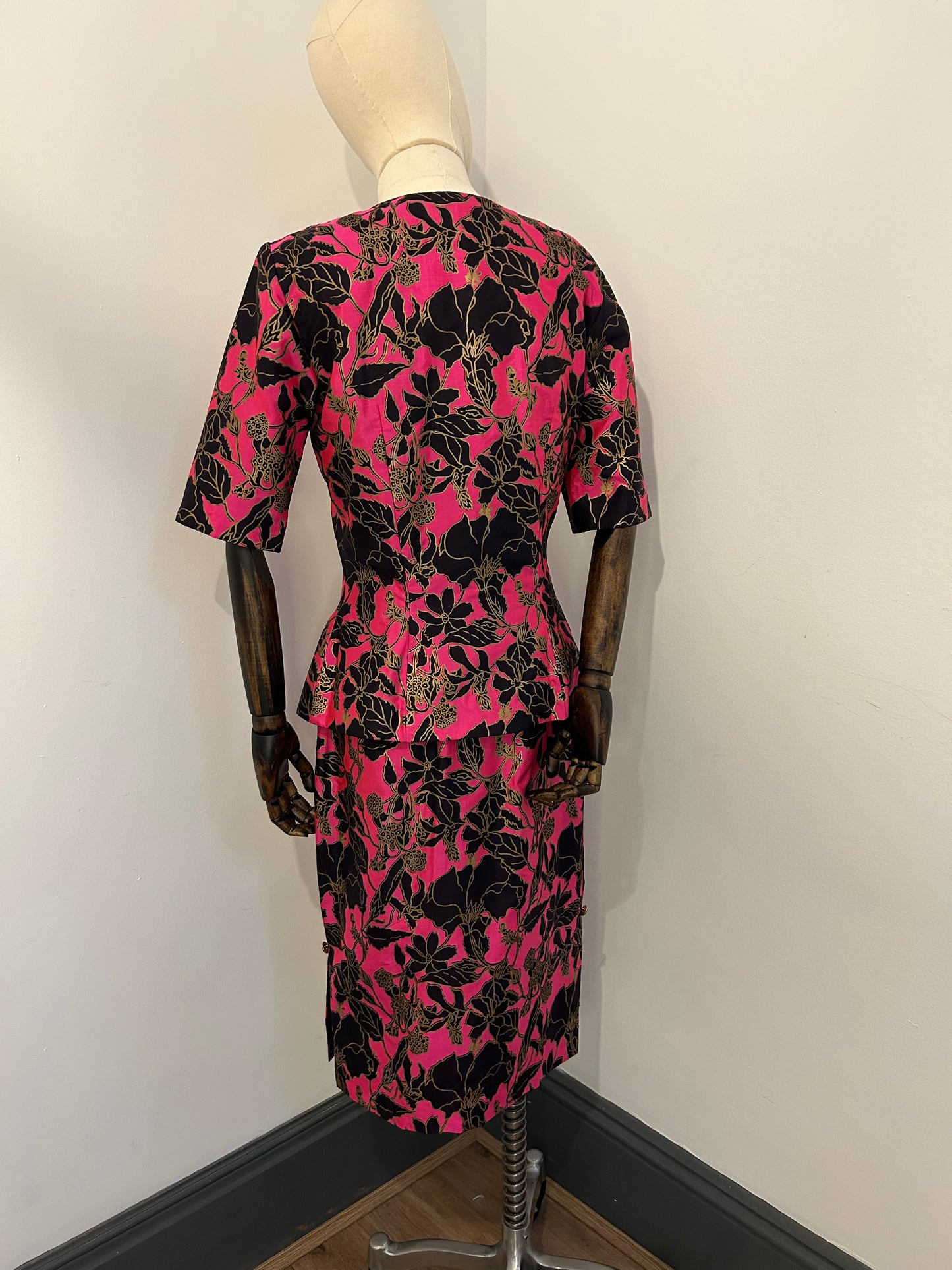 Hot Pink Floral Two Piece