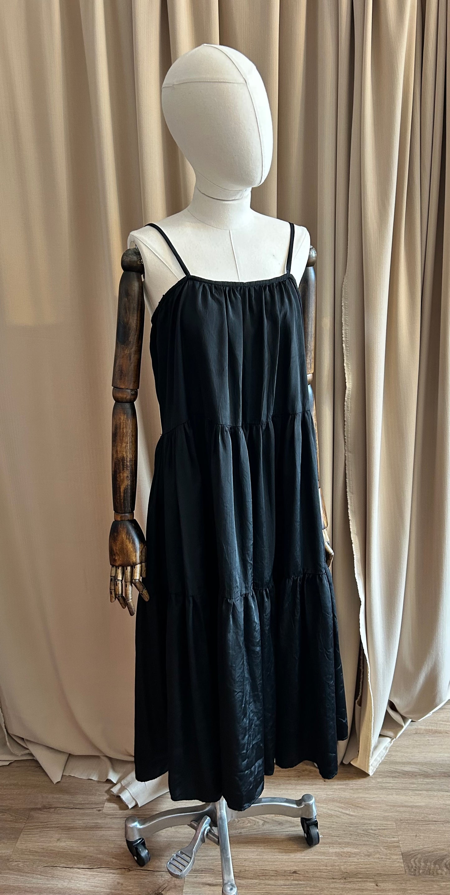 Tiered Black Dress