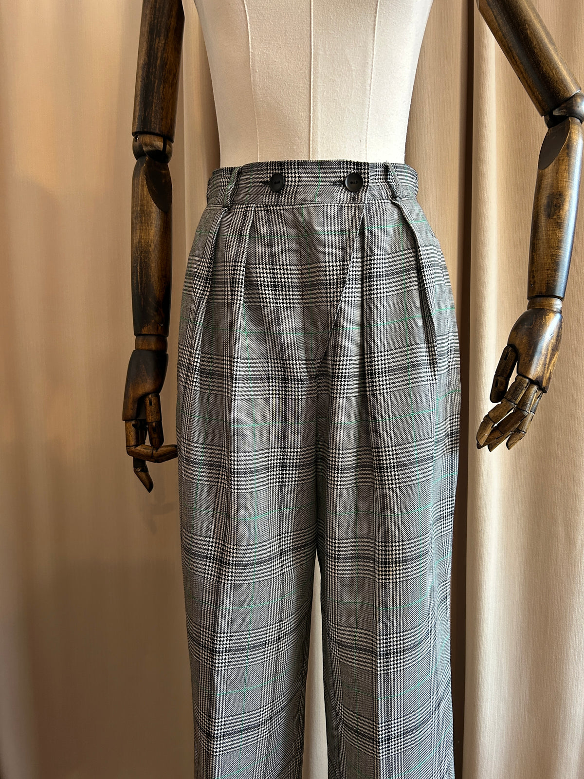 Escada Check Trousers