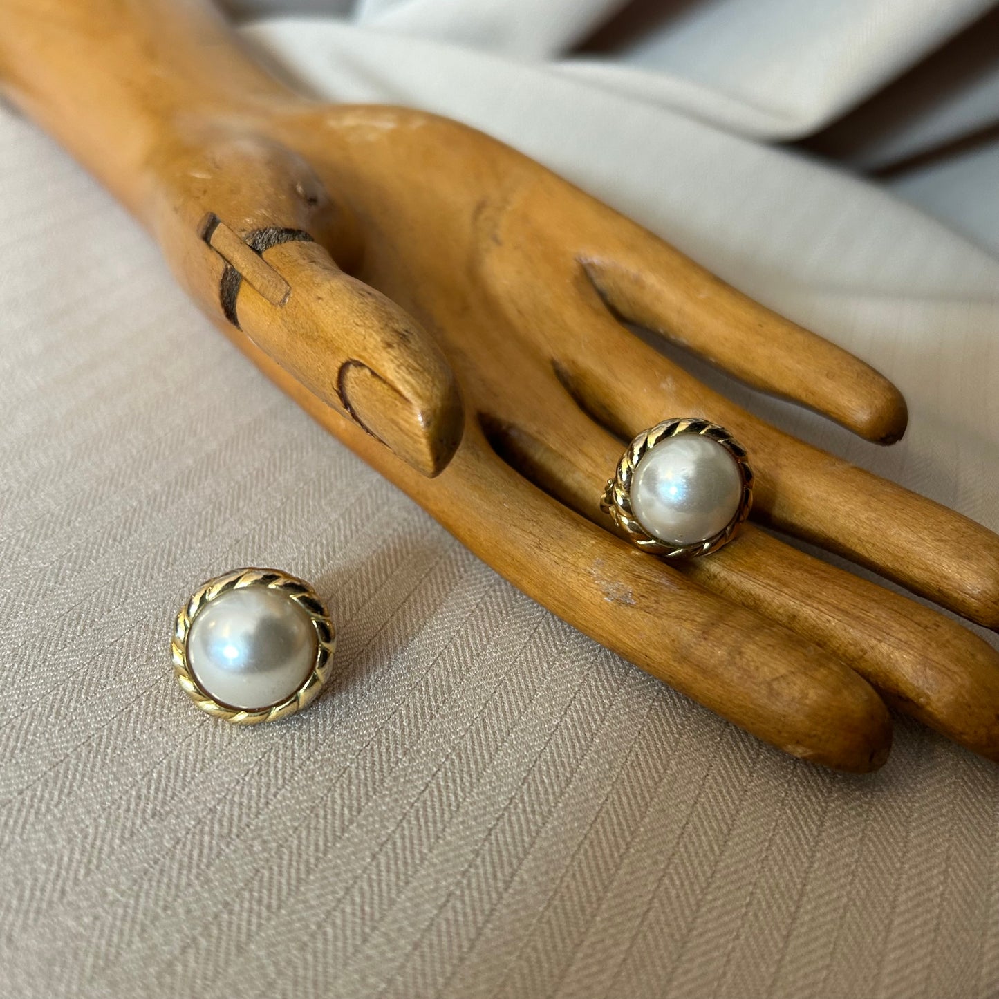Napier Faux Pearl Clip On