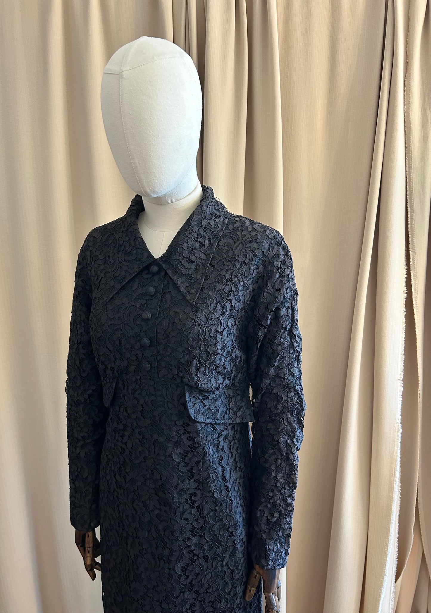 Tony Armstrong Black Lace Gown