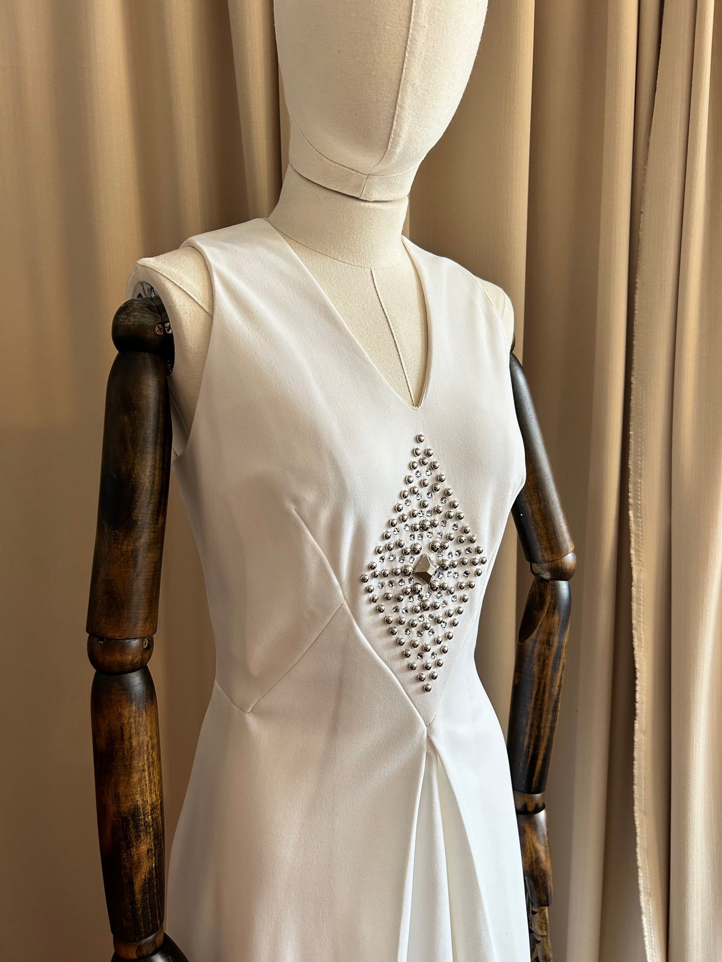 60s Diamanté Bridal Dress