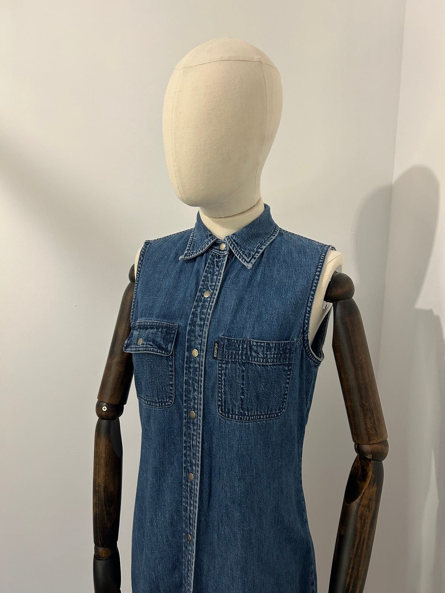 Sleeveless Denim Dress