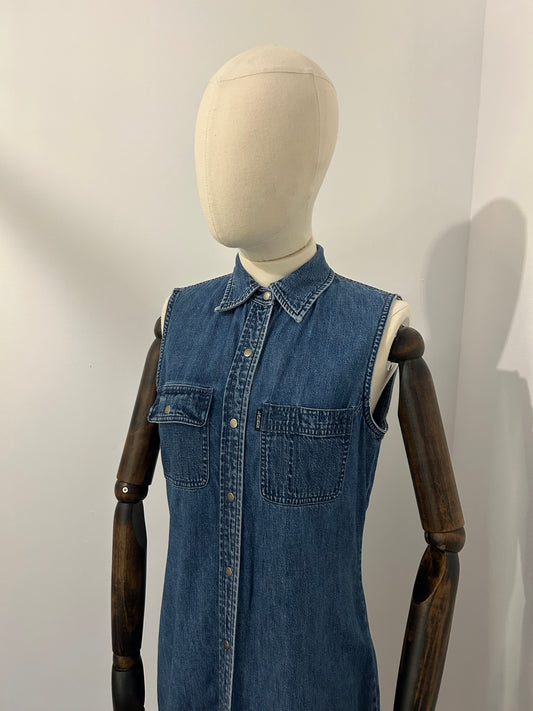 Sleeveless Denim Dress