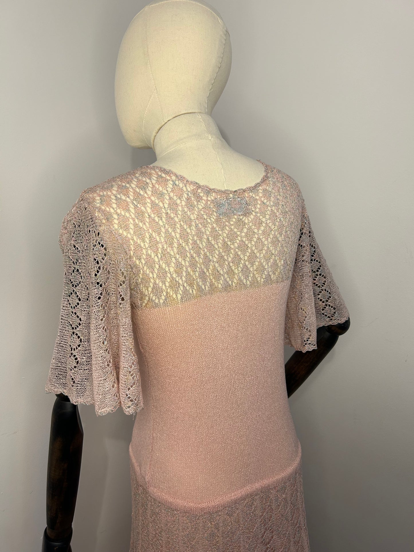 Baby Pink Metalic Dress