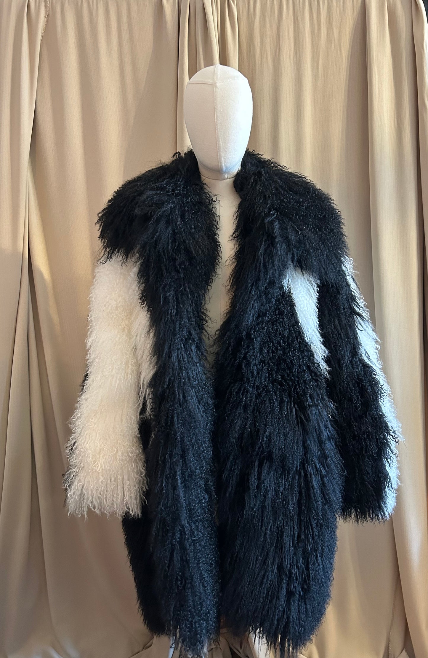 Mongolian Fur Swirl Jacket