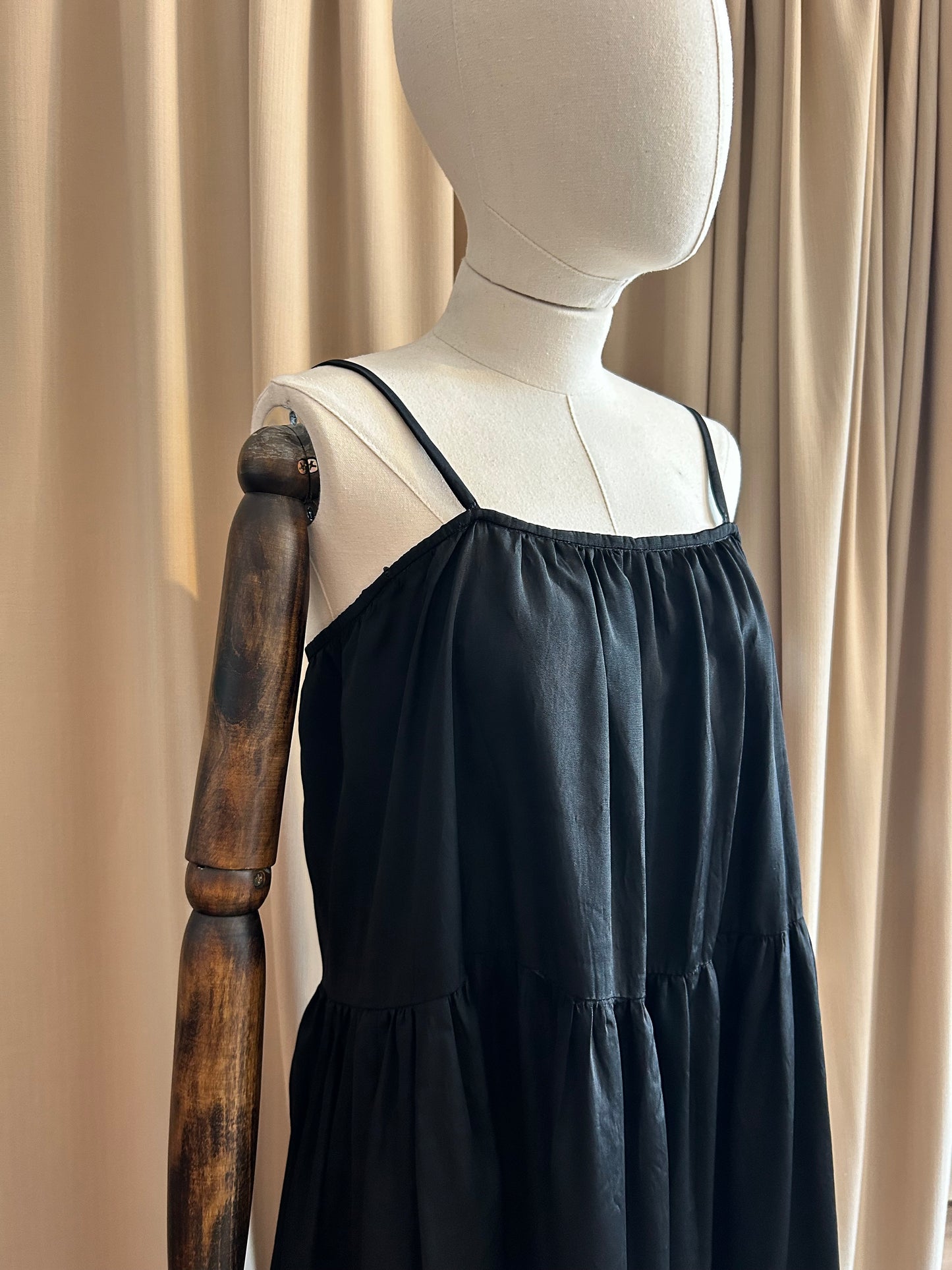 Tiered Black Dress