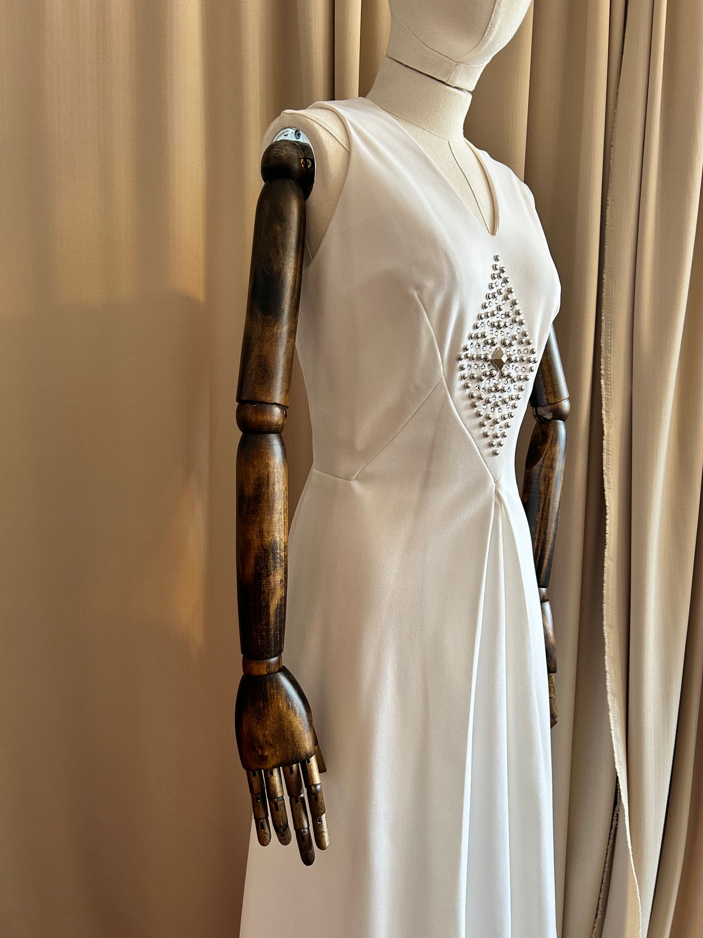 60s Diamanté Bridal Dress