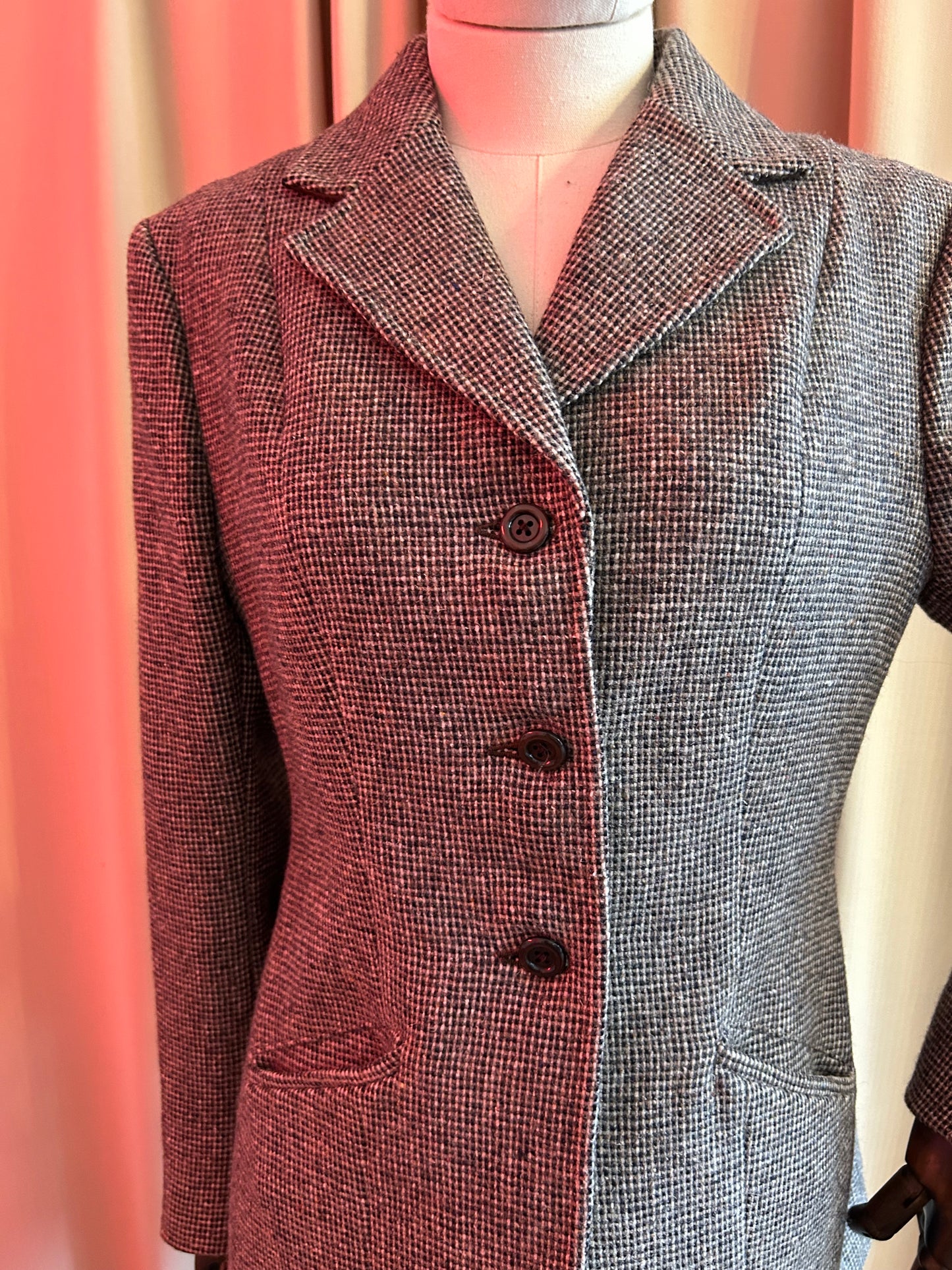Fitted Tweed Blazer
