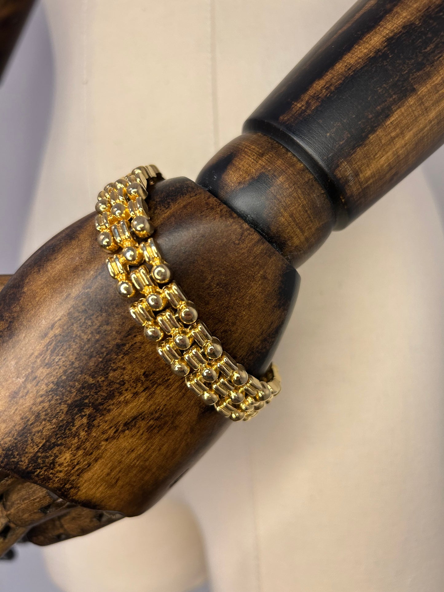 Gold Tone Linked Bracelet