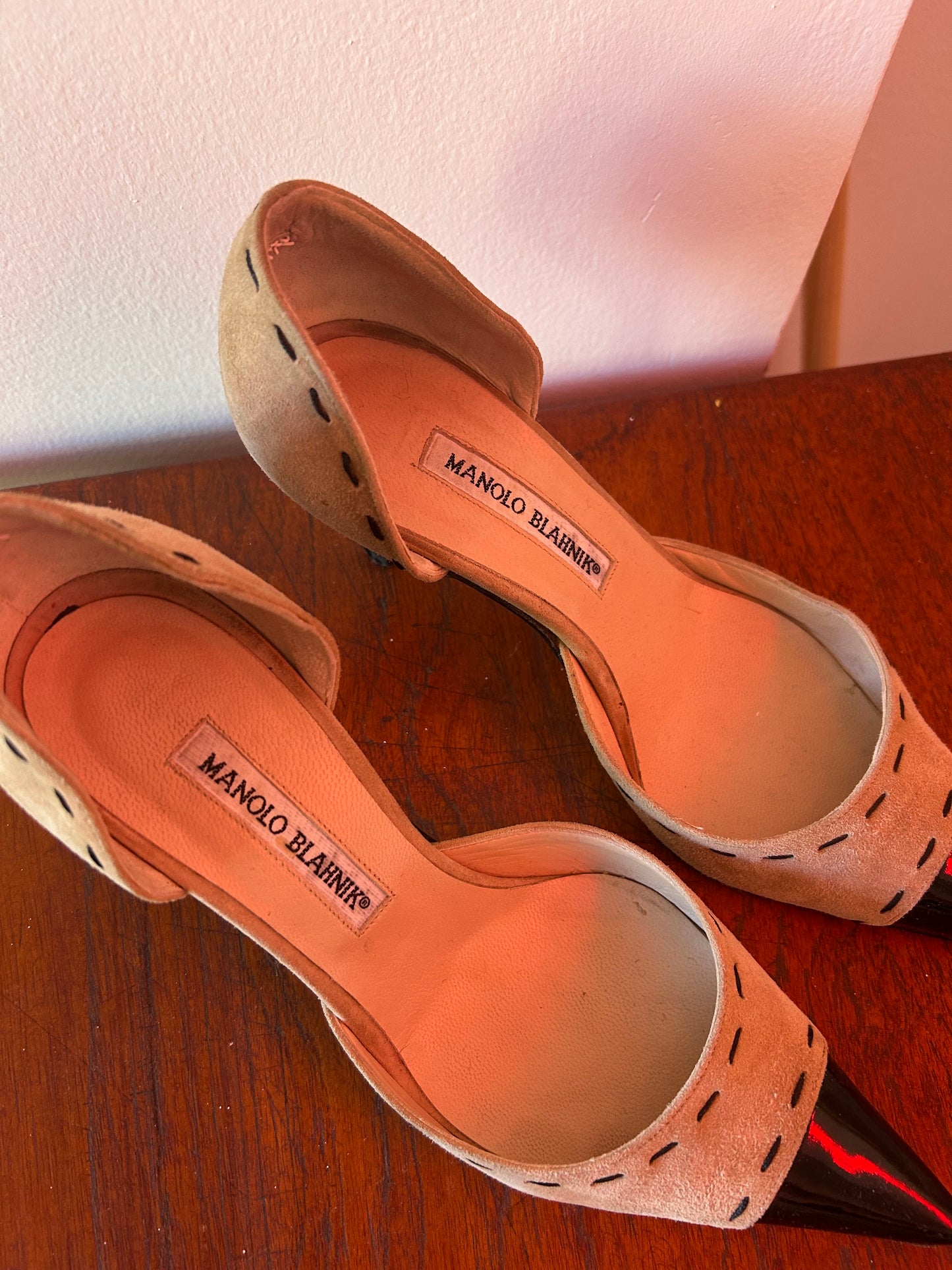 Manolo Blahnik Suede Heels