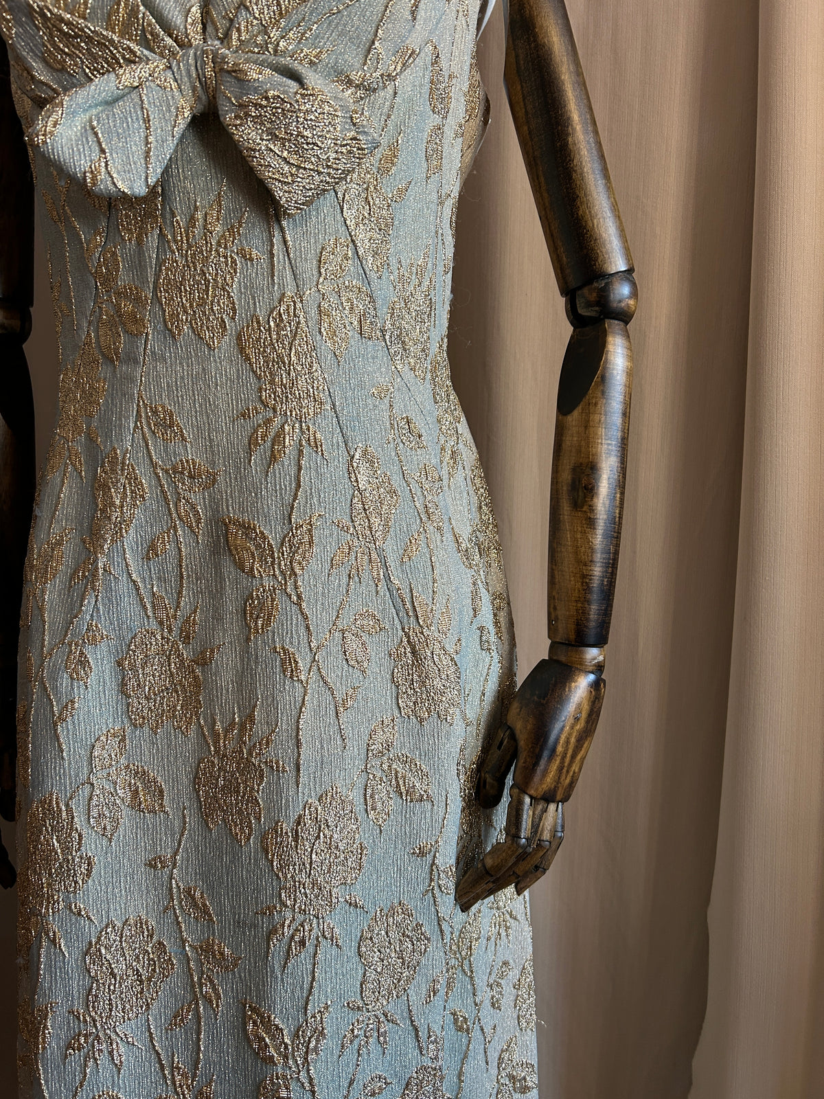 Seafoam Lurex Gown
