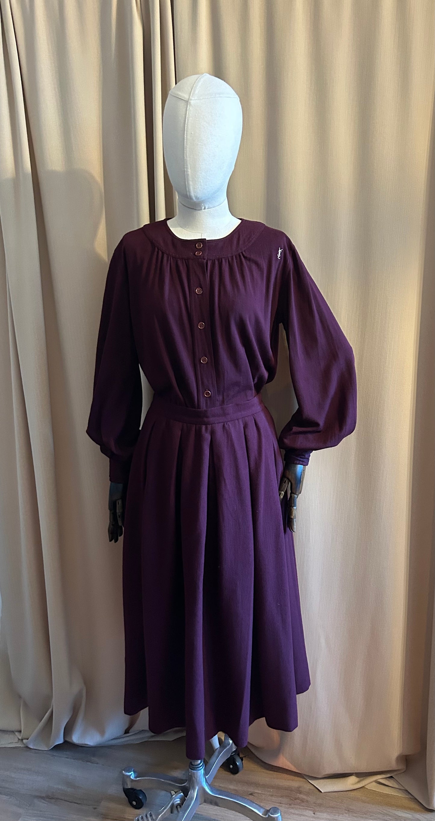 YSL Burgundy Two Piece