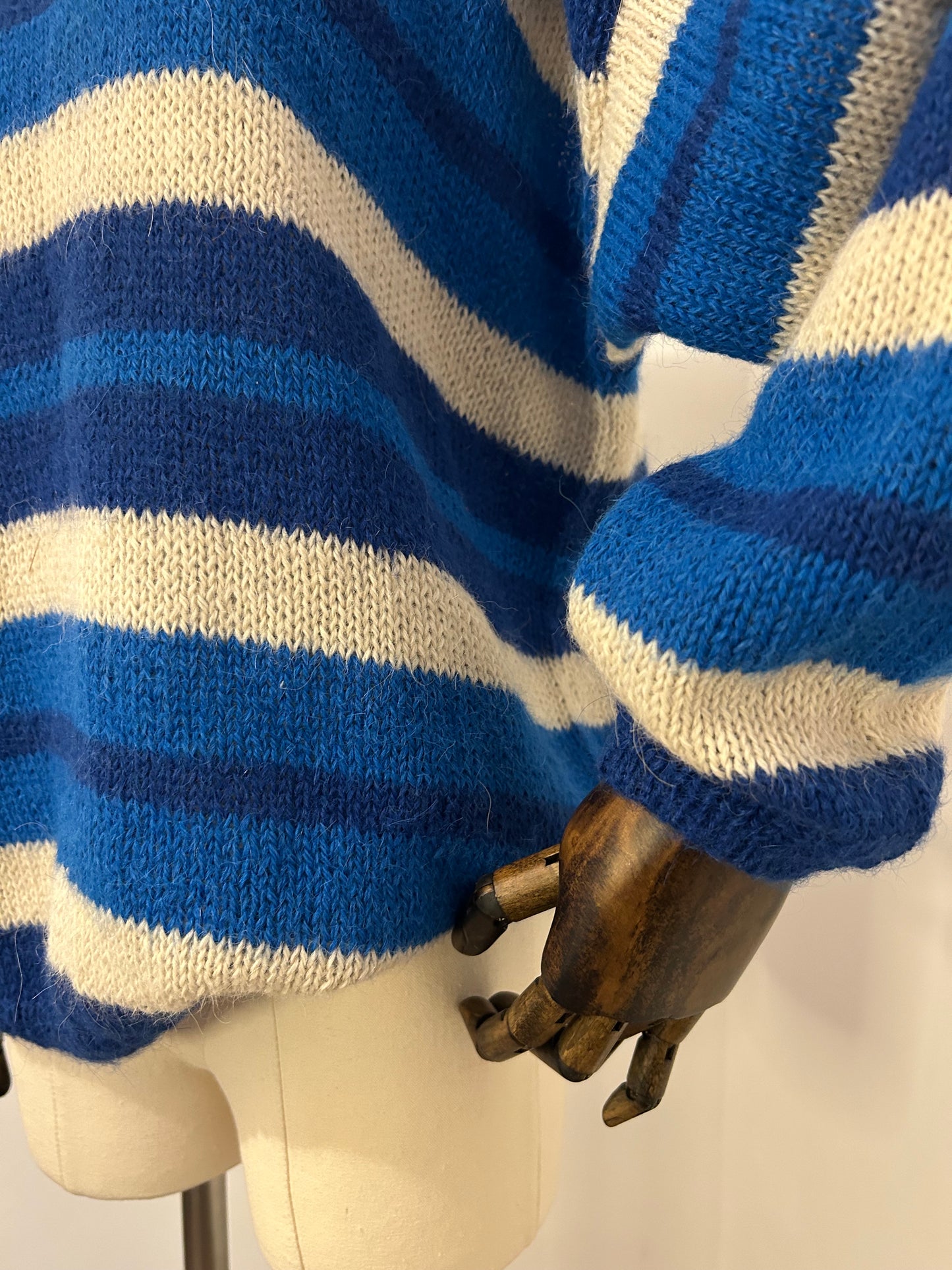 Blue Stripe Knitted Jumper