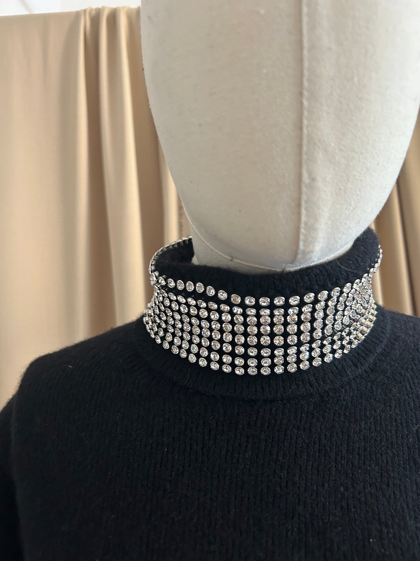 Alexander Wang Rhinestone Rollneck