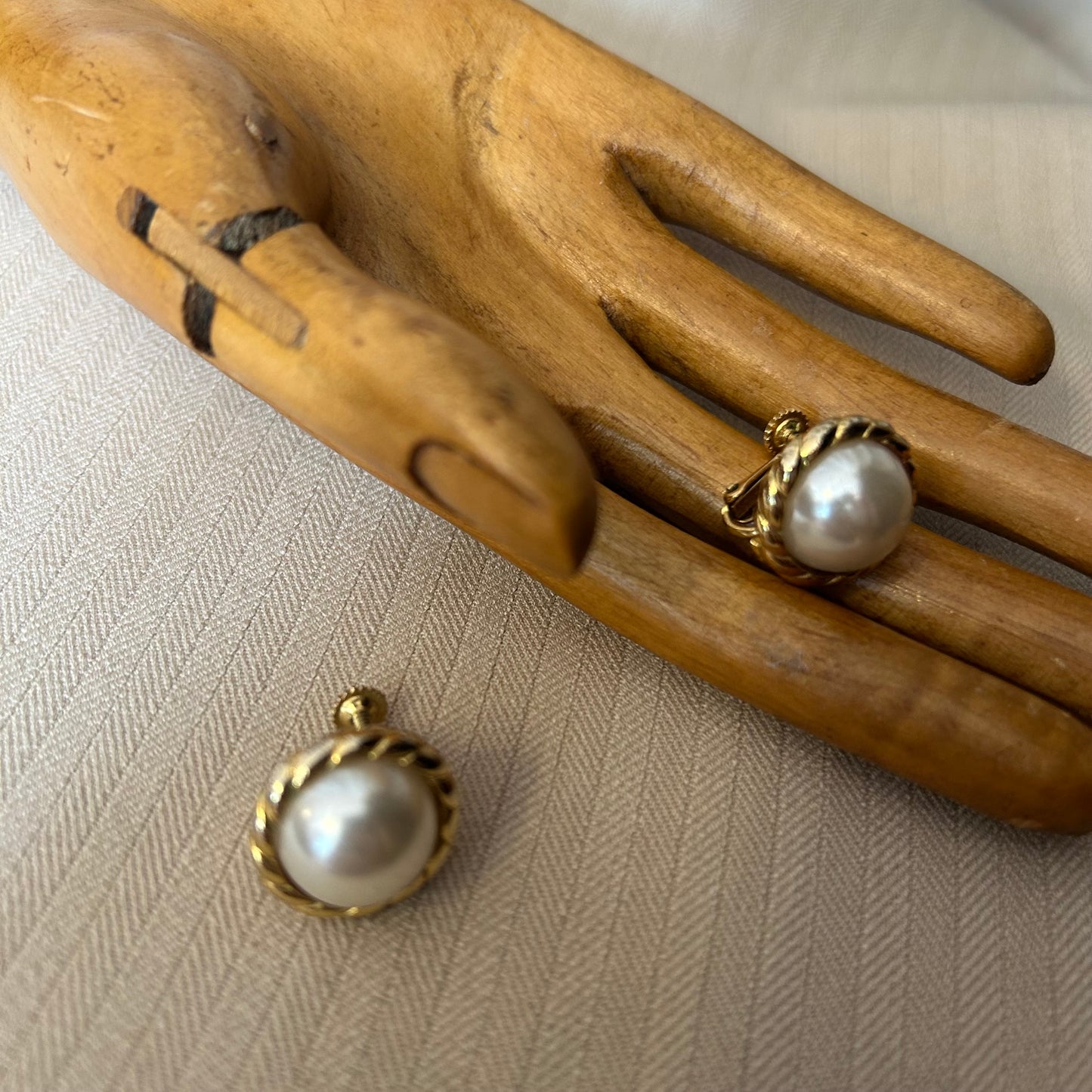 Napier Faux Pearl Clip On