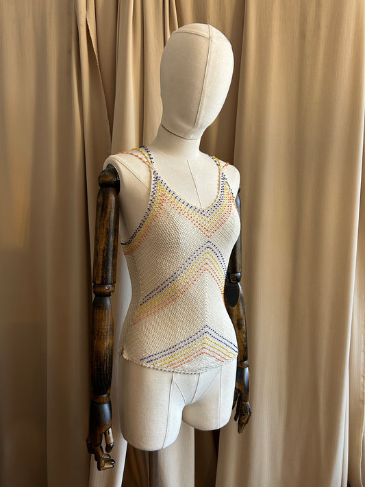 Knitted Beaded Tank