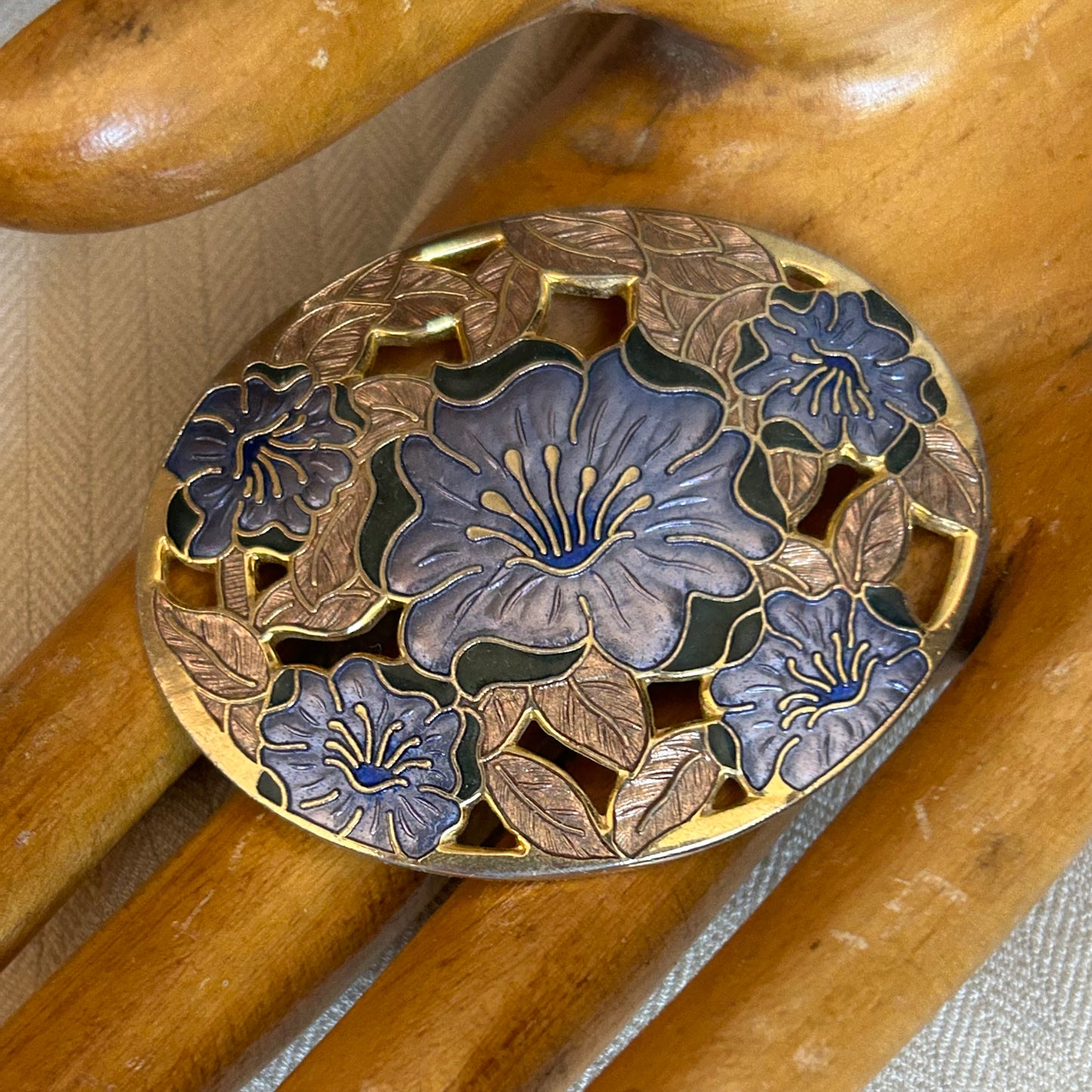 Cloisonné Enamel Brooch