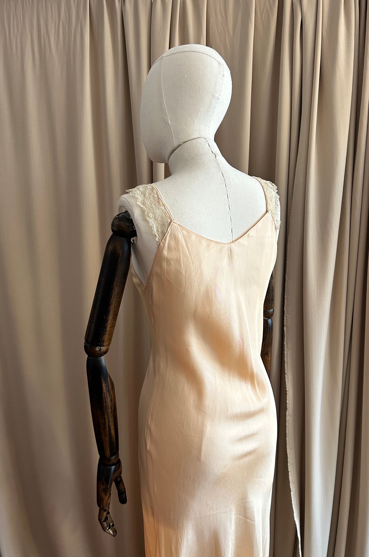30s Satin Bias Cut Slip
