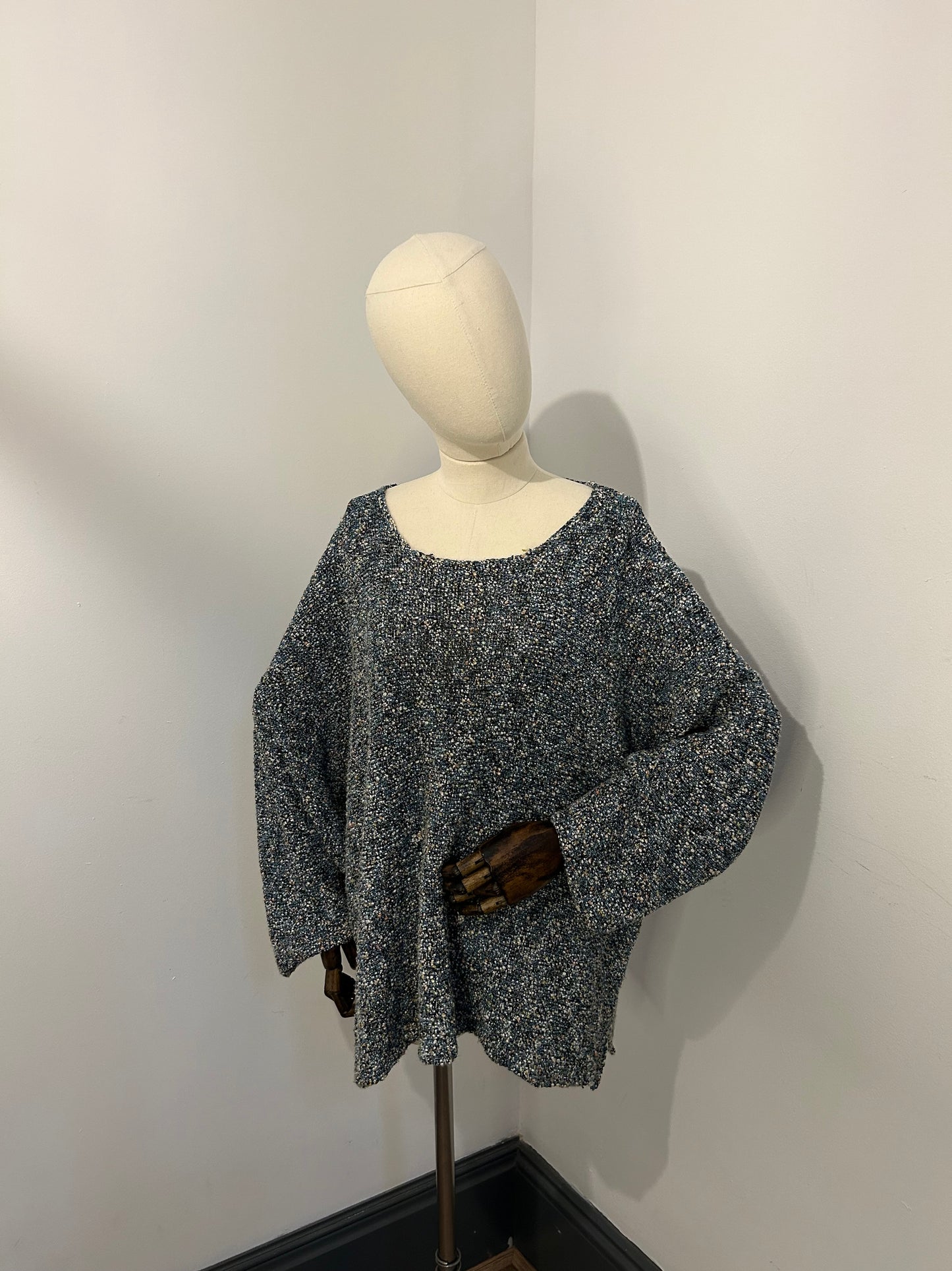 Eskandar Blue Knit Jumper