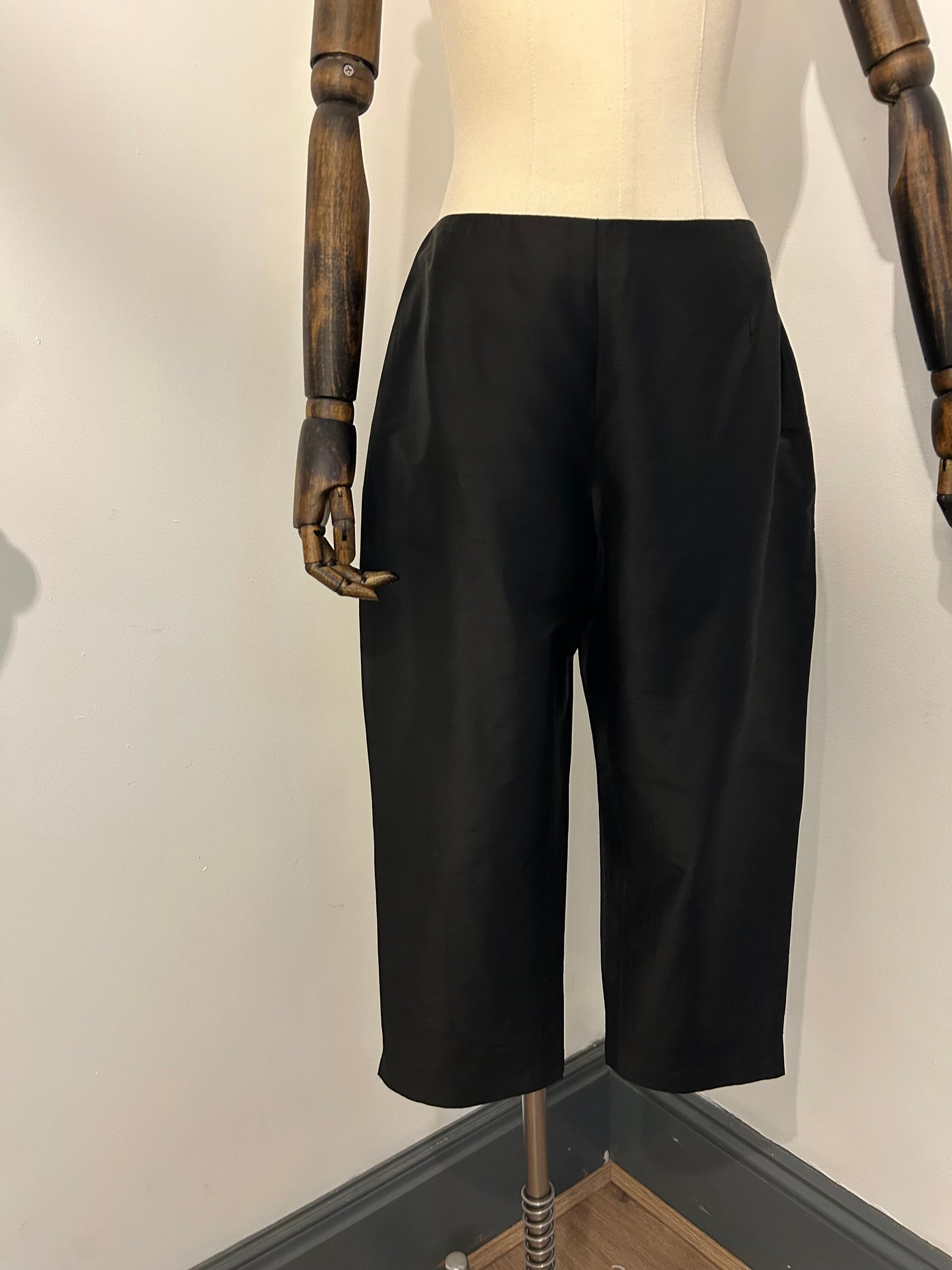 Black Silk Culottes