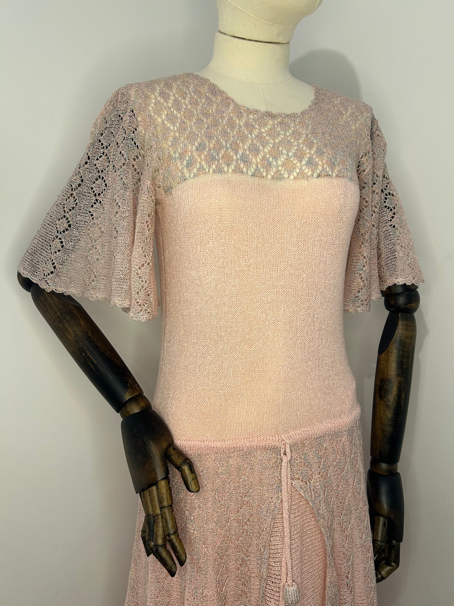 Baby Pink Metalic Dress