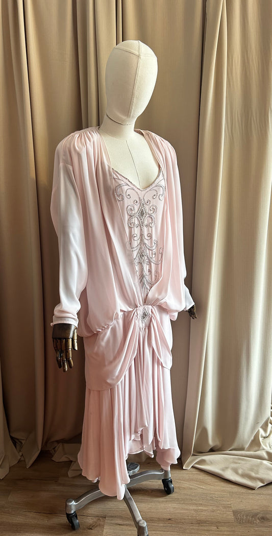 Dusty Pink Beaded Gown