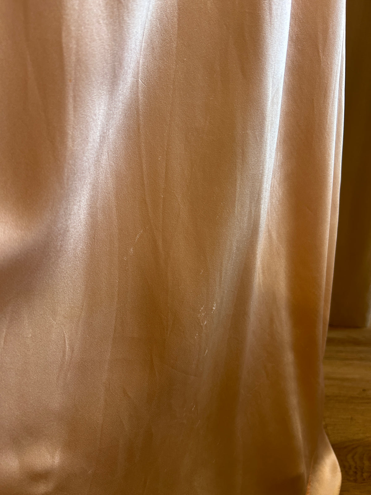 Pink Bias Cut Satin Slip