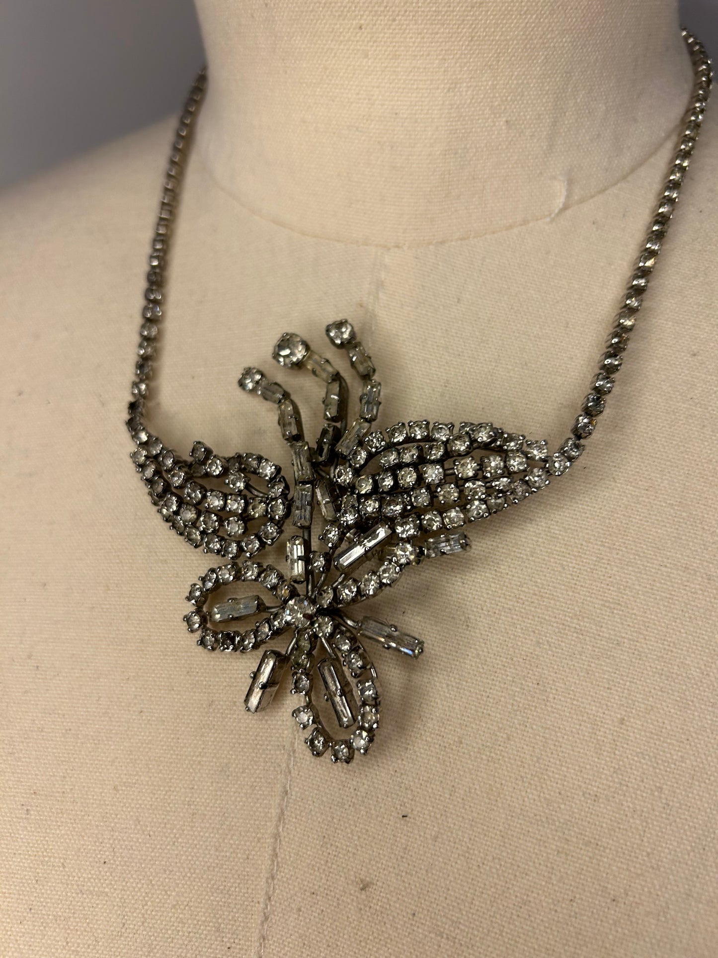 Large Statement Diamanté Necklace